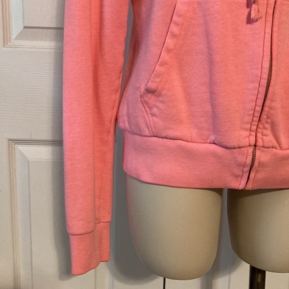 PINK VIctoria’s Secret Hooded Full Zip Sweatshirt M - Picture 3 of 15